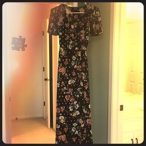 Lulu's black true wrap dress.